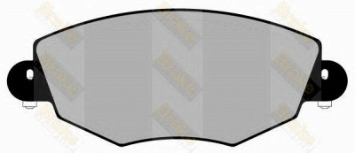 BRAKE ENGINEERING pa1267 -  Комплект тормозных колодок, дисковый тормоз